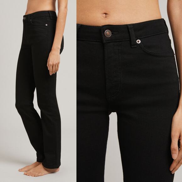 Jeanerica NWT Midtown Fit MW006 Cigarette Slim Straight Jeans in Black Size 30 - Picture 5 of 12